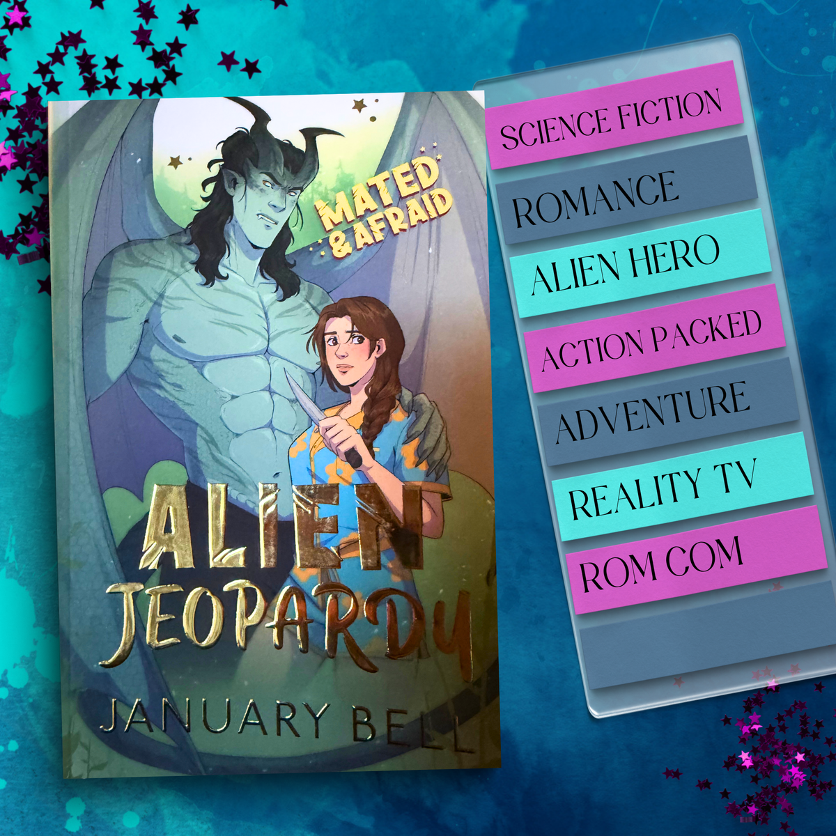 Alien Jeopardy Foiled Paperback - Signed Special Edition Romance Book
