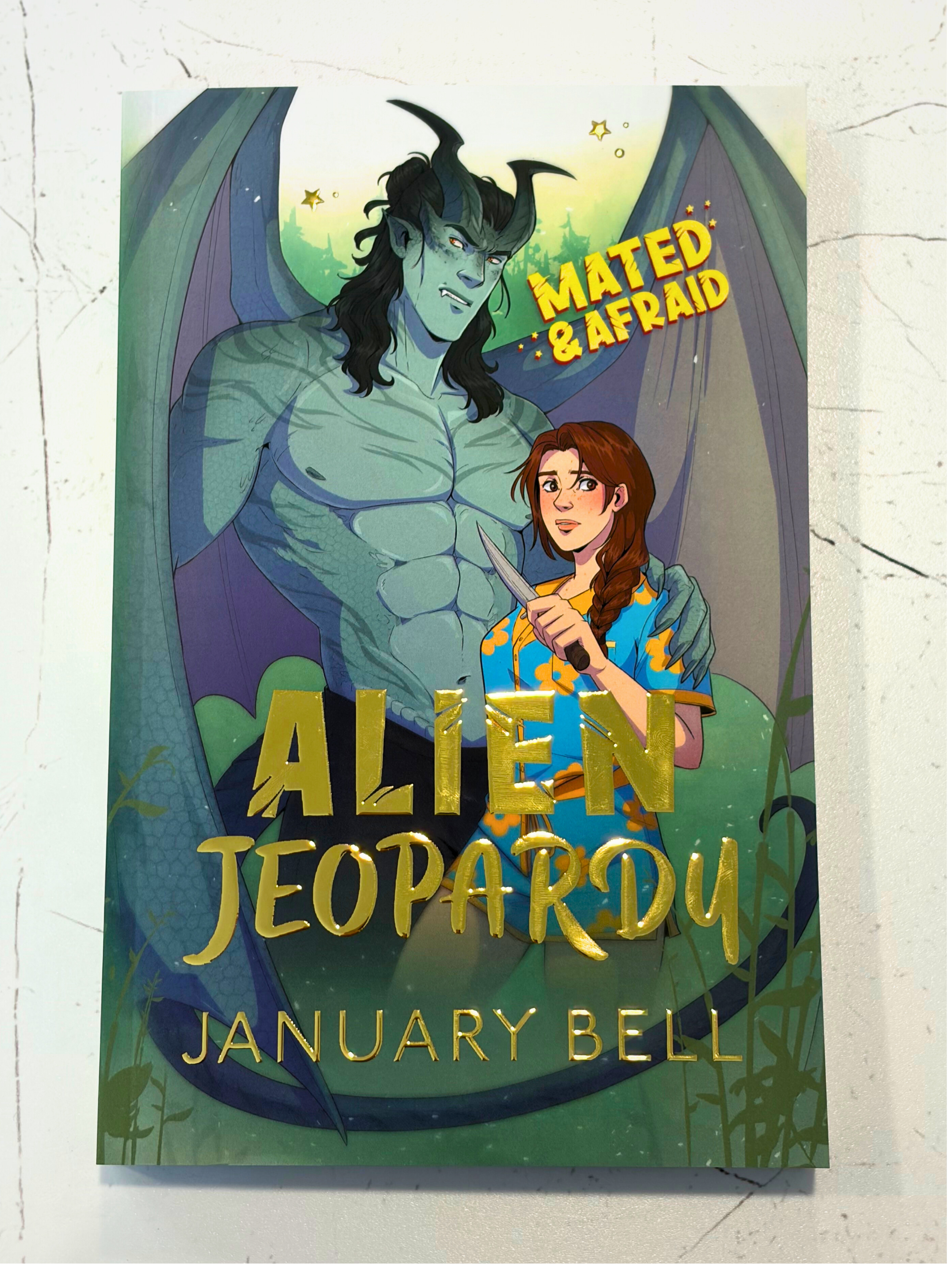 Alien Jeopardy Foiled Paperback - Signed Special Edition Romance Book