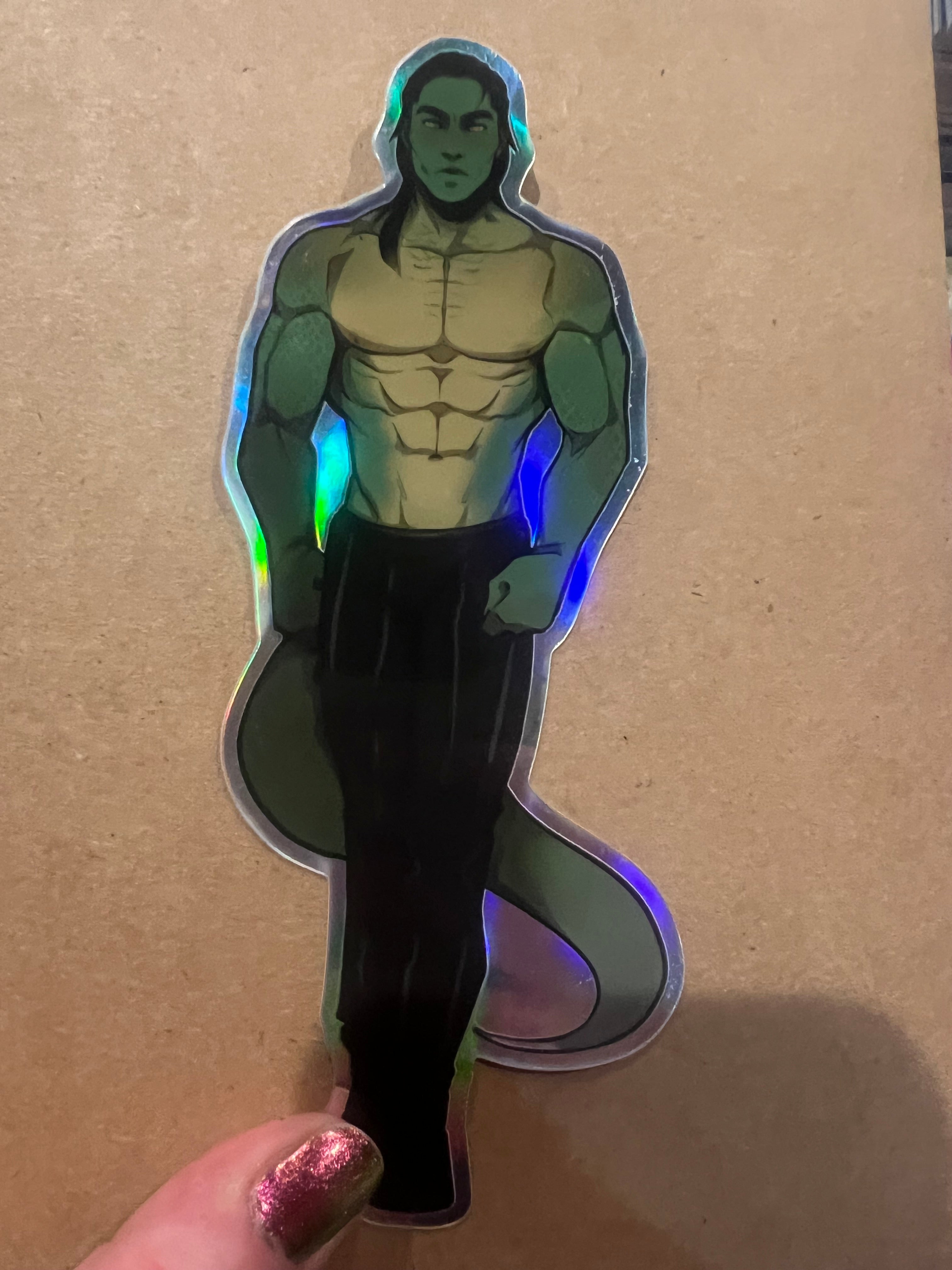 Large Alien Warlord Mate Holo Sticker