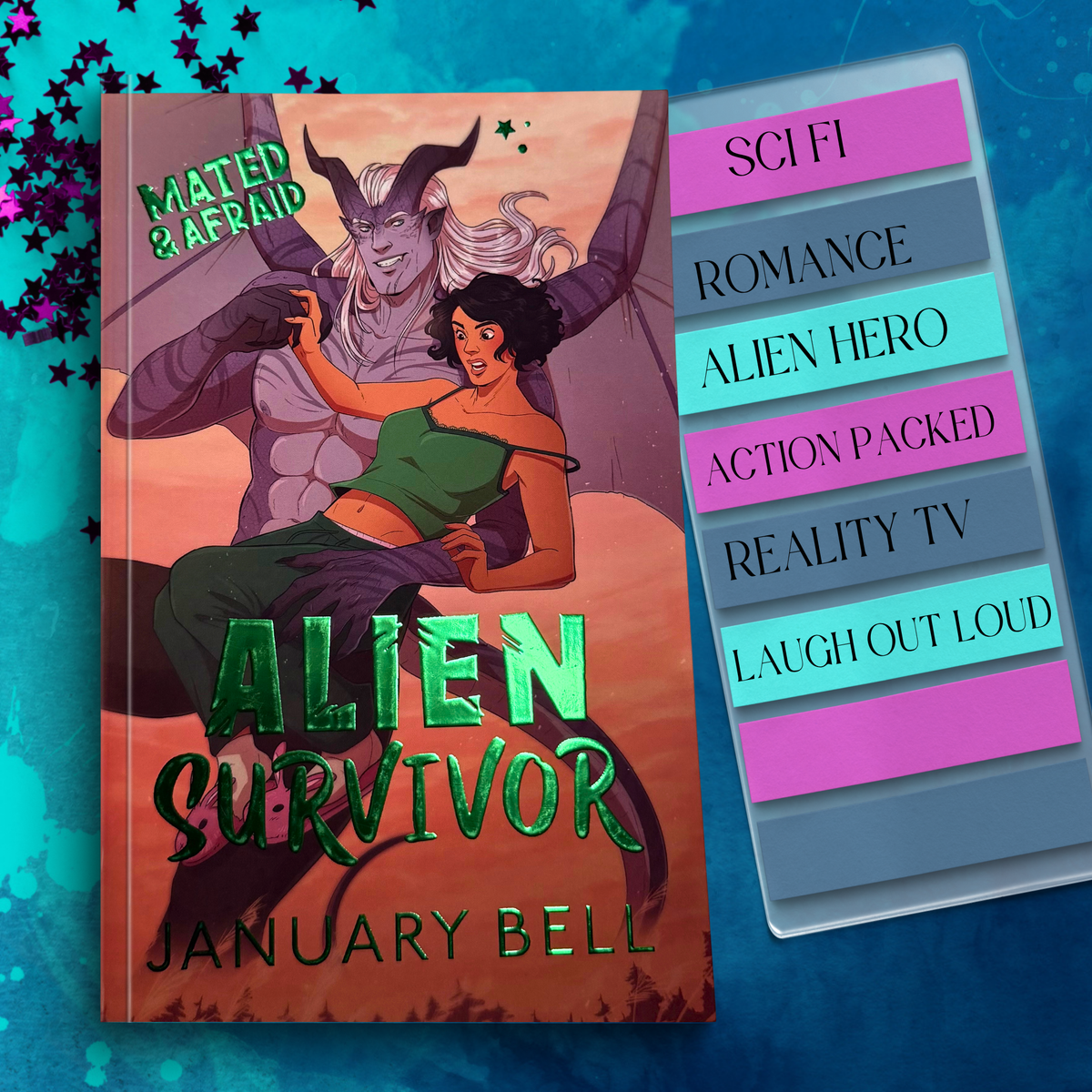 Alien Survivor Foiled Paperback - Signed Special Edition Romance Book
